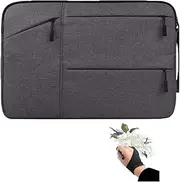 Drawing Tablet Case Carrying Bag with Artist Glove Graphics Tablet Sleeve Protective Bag for Huion H610 Pro, New 1060 Plus, HS610, KAMVAS Pro GT-116, Xp-Pen Deco 01, Star 06, Artist12 and Ugee M708