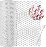 Plastic Chicken Wire Fence Mesh Poultry Fencing 15.7IN x 20FT Plastic Mesh with 25 Twist Ties Hexagonal Chicken Wire Frame Floral Netting for Gardening
