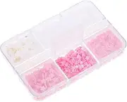 WOFASHPURET 1Set Nail Charms Replaceable Nail Art Accessories with Compartment Box Beautiful Flower Decorations for DIY Nail Designs for Nail Art Supply and