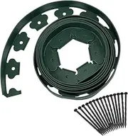 Generic 16.4 Ft Landscape Edging Kit Without Digging with Spiral Spikes, Easy Installation, Height 5 Cm, Lawn Edge