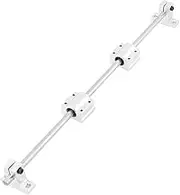 8mm X 400mm Linear Motion Guide Rail Shaft CNC Linear Rail Shaft Rod with Bearing Guide Support + SC8UU Bearing Block Set for 3D Printer Engraving Machine
