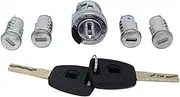 5pcs Complete Set Ignition Door Trunk Lock Barrel Cylinder, for Fiat, Doblo Cargo Punto Panda with Keys Door Lock Barrel