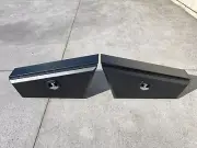 Pair of Black Aluminium Under Tray Underboay Ute Truck Tool Box 950 x 200x 440