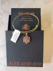 Alex and Ani Tree of LifeBracelet NWT CIB and Description Card (AA Box2)
