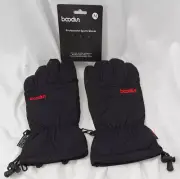 Boodun Ski Gloves With Retention Strap Waterproof Breathable Medium -N11