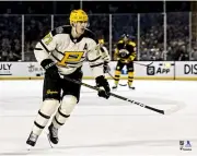 Evgeni Malkin Pittsburgh Penguins Unsigned Maneuvers on Ice During