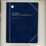 CANADA QUARTER 1858 - 1910 WHITMAN FOLDOUT BOOK
