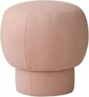 Foot Stool Footrest Nordic Style Mushroom Shape Ottoman, Simple Shoe Changing Stool, Living Room Sofa, No Installation Required(Pink)