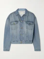 [Loulou de Saison] Loulou de Saison - + Net Sustain Dave Organic Denim Jacket - Light blue - x small x small Blue