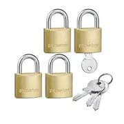 Master Lock 30mm Brass Keyed Padlock - 4 Pack