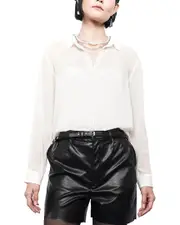 Wildfang The Empower Sheer Long Sleeve Button-Up
