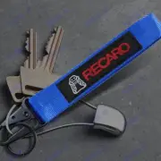 For RECARO RACING NEW Universal Keychain Metal key Ring Hook Strap Lanyard Nylon