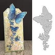 Butterfly Border Frame Metal Die Cuts,Flower Butterfly Lace Border Edge Cutting Dies Cut Stencils for DIY Scrapbooking Album Decorative Embossing Paper Dies for Card Making