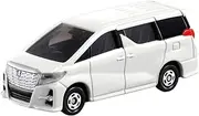 Takara Tomy Tomica No.12 Toyota Alphard (box) 1.32 Scale White Van Toy Car for Infants and Toddlers