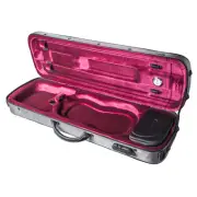 Paititi 5001L Stylus Full Size Violin Case Grey with Combination Lock Pouch
