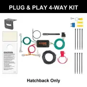 CURT Custom Wiring Harness for 2017-2024 Subaru Impreza Hatchback, 4-Way Flat