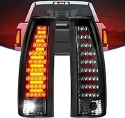 LED Tail Lights for 88-99 Chevy GMC C/K 1500 2500 3500, 92-99 C/K 1500 2500 Suburban, 94-98 Silverado, 92-94 Blazer, 95-99 Tahoe, 92-00 GMC Yukon, 99-00 Escalade (Smoke Lens)