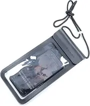 Waterproof Phone Pouch,IPX8 Waterproof Phone Case Bag Holder for iphone 14 Pro Max/14 Plus/13 Pro Max/13 Pro/13/12/12 Pro Max/11/11 Pro Max/Xs Max/XR to 7" for Kayaking Swimming Beach(Black)