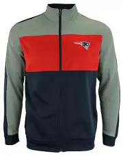 OuterStuff NFL Youth Performance Full Zip Stripe Jacket , New England Patriots