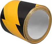 CHILDWEET High Visibility Black Yellow Safety Tape Adhesive Caution Floor Marking for Construction Sites Warehouses Weather Resistant Strong Adhesion for Hazard Communication