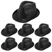 Panitay Black Sequin Hats for Women Men Bulk Western Glitter Hat Shining Cap ...