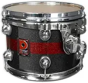 Premier Drums Genista Series 42832BRXR 1-Piece Maple 12x7 Inches Short Stack Tom, Drum Set (Blaze Sparkle)