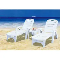 在飛比找蝦皮購物優惠-【南洋風休閒傢俱】海灘椅系列-塑膠躺椅 二折海灘段式躺椅 游