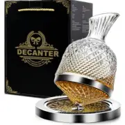 Whiskey Decanter 360° Rotating Wine Decanters