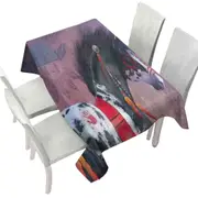 Native American Art on Painted War Pony Horse Tablecloth