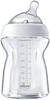 CHICCO Bottle Glass Natural Feeling, 0m+ 250ml