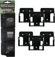 StealthMounts Battery Mounts for Hikoki/Metabo HPT/Hitachi (Black) - 6 Pack