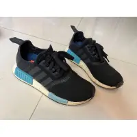 在飛比找蝦皮購物優惠-ADIDAS NMD R1 黑水藍二手 7成新