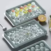 Ice Ball Maker Mold Mini Round Ice Cube Tray Reusable with Lid for Freezer