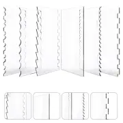 6 Pcs Fondant Tool for Baking Cake Scraper Decorating Kit Pastry
