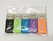 5pcs Micro SD TF Card Flash Reader USB 2.0, Portable Memory Card Reader Adapter