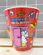 【震撼精品百貨】凱蒂貓 HELLO KITTY 日本SANRIO三麗鷗 KITTY塑膠杯/水杯-美耐皿哆啦A夢聯名#39555 震撼日式精品百貨