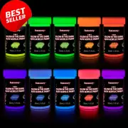 Glow in the Dark Paint, Halloween, Neon, 30ml, Waterproof, Rock, Wood, Crafts