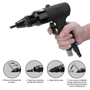Pneumatic Rivet Nut Riveter M5-M6 Thread Air Riveting Hand Power Tool 700rpm