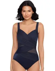 [Miraclesuit Swim] Network Madero DD Cup Underwired One Piece Shaping Swimsuit in Midnight