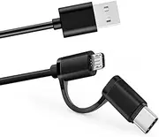 Charger Cord for Kindle Fire Tablet (9-13th Gen) Fast USB Type-C & Micro USB Charging Cable for fire HD (Plus/Kids/Kids Pro) All-New Kindl/Kids/Paperwhite/Scribe E-Reader(11th Gen) & Samsung Phone