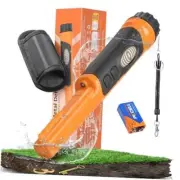 Fully Waterproof Handheld Metal Detector Pinpointer for Adults and Kids, Small