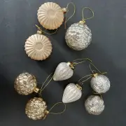 9 pc Mercury Glass Christmas Ornament Set Threshold designed with Studio McGee