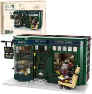 Post Shop Building Block Set (1420 Pcs) - Mini Modern House Toy for Kids & Adult
