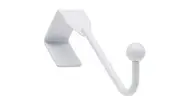 Hardware BP9990130 Utility Over The Door Metal Hook, 1 in (25.5 mm), White