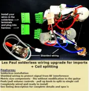 Epiphone Les Paul Solderless HH Wiring Harness - Includes Coil Split Function