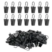Curtain Clips Hooks, 100 Pack Stainless Iron Drapery Hooks Clips for Hanging ...