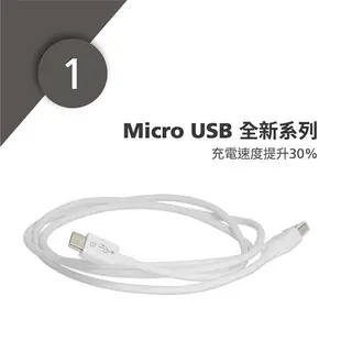 【Avier】Micro USB 2.0充電傳輸線_Android 專用 (20CM) / 黑色