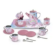 18pc Kaper Kidz Rainbow Unicorn Kids/Childrens Tin Tea Mug Set In Suitcase 3y+