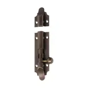 2331 Barrel Bolt Victorian Antique Brass L100xW32mm Bolt 9mm