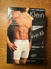NEW 3 Men’s Calvin Klein Body Modal Boxer Briefs Size Large Underwear Black